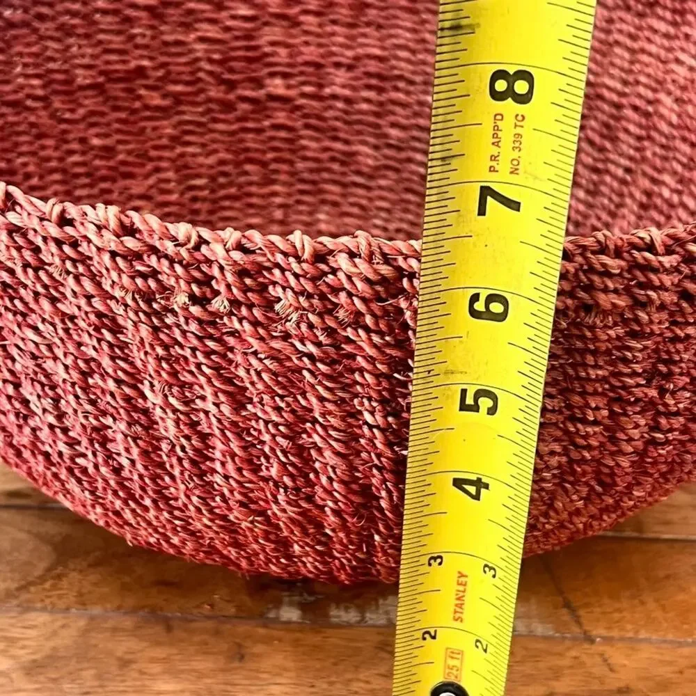 Vintage Handwoven Seagrass Nesting Bowl Baskets Set Of 3 Home Decor 18